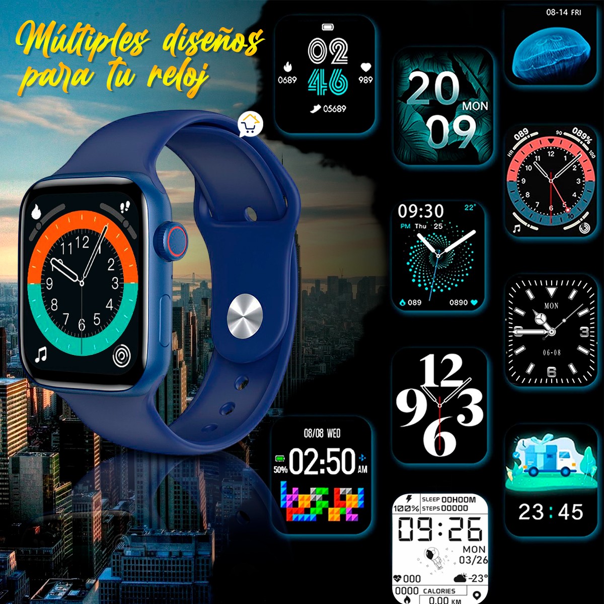 Reloj Inteligente Smartwatch Serie 6 Bluetooth Android iPhone HW22