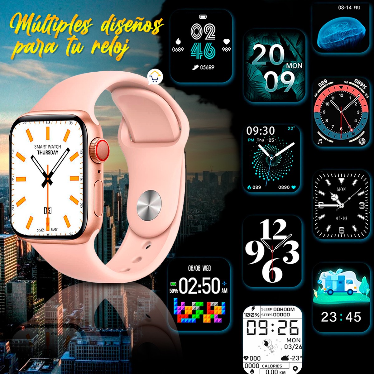Reloj Inteligente Smartwatch Serie 6 Bluetooth Android iPhone HW22