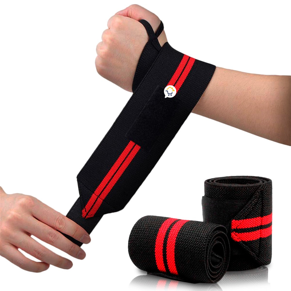 Muñequeras Deportivas Ajustables Banda Elástica Ejercicio YC7005