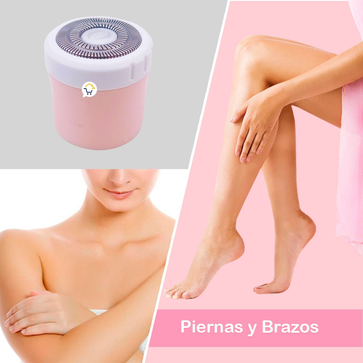 Depiladora Femenina 4 en 1 Recargable Vellos Piernas Bikini KM3024