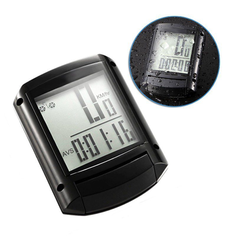 Cateye Alámbrico Bicicleta Velocímetro LED Odómetro Reloj LCD NA511