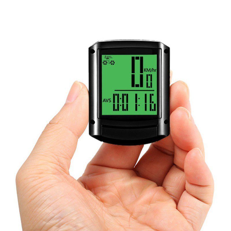 Cateye Alámbrico Bicicleta Velocímetro LED Odómetro Reloj LCD NA511