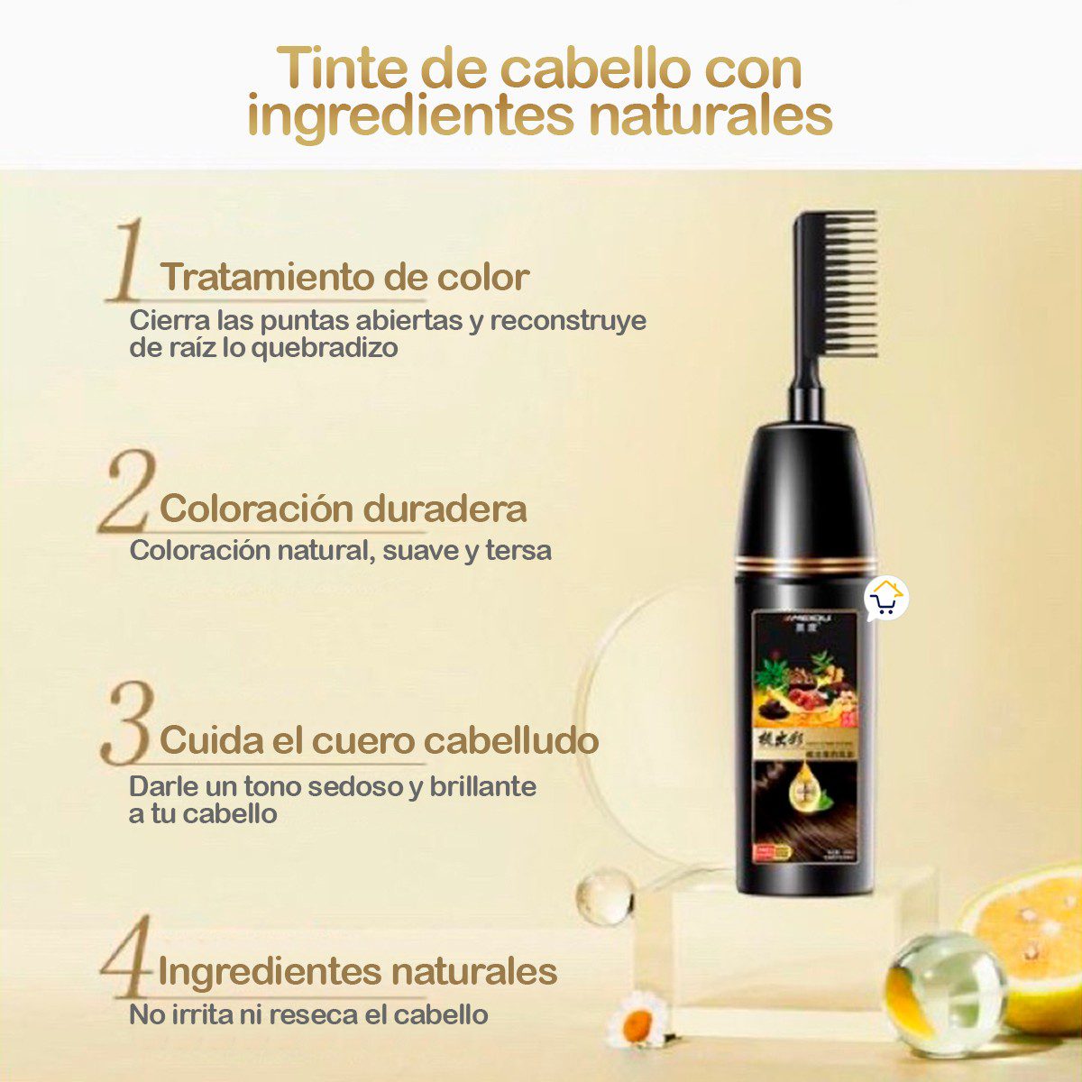 Tinte Meidu Negro intenso Ingredientes Naturales Tratamiento Orgánico TCHON