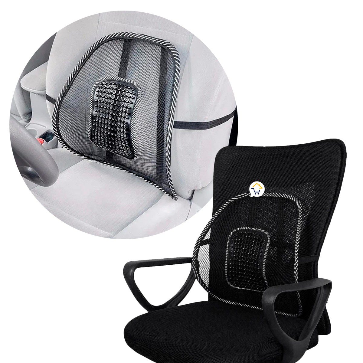 Corrector Postura Espalda Soporte Lumbar Silla Carro Oficina CPE01