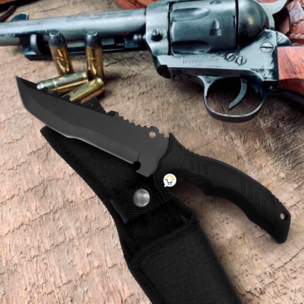 Cuchillo Táctico Lomo Recto Camping Supervivencia Pesca D042