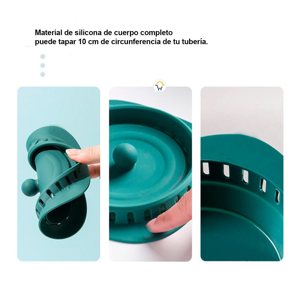 Set X2 Filtros Silicona Desagüe Atrapa Pelo Ducha Bañera COCI107