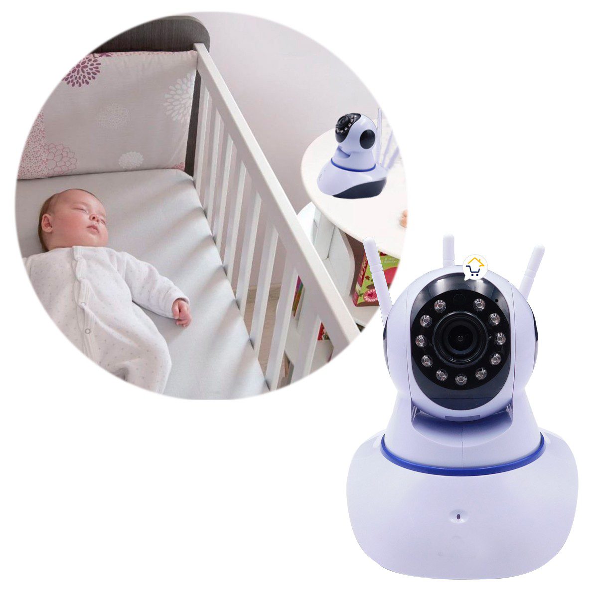 Cámara De Seguridad Wifi Inalámbrica Cuarto OMC5S