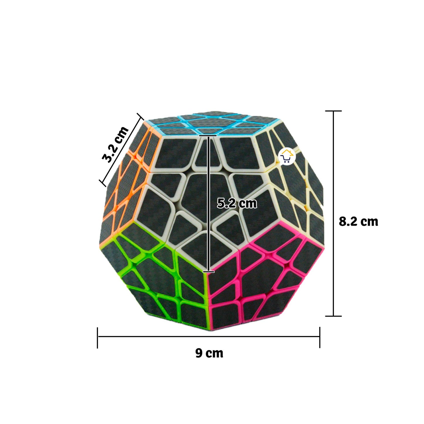 Cubo Rubik Dodecaedro Rompecabezas Mágico 12 Caras 596