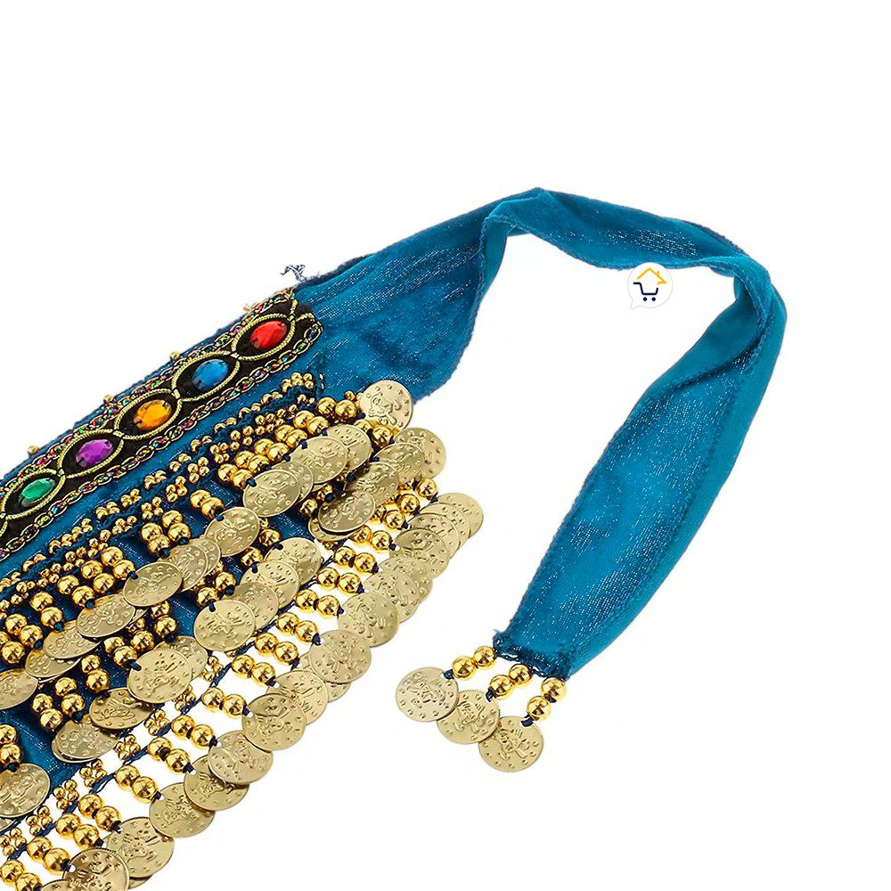 Caderin Cinturon Danza Arabe Fajin Monedas Lentejuelas Falda AF900