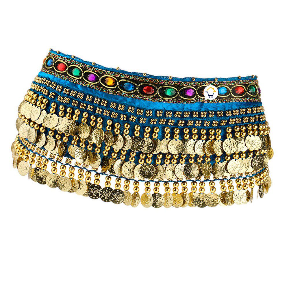 Caderin Cinturon Danza Arabe Fajin Monedas Lentejuelas Falda AF900