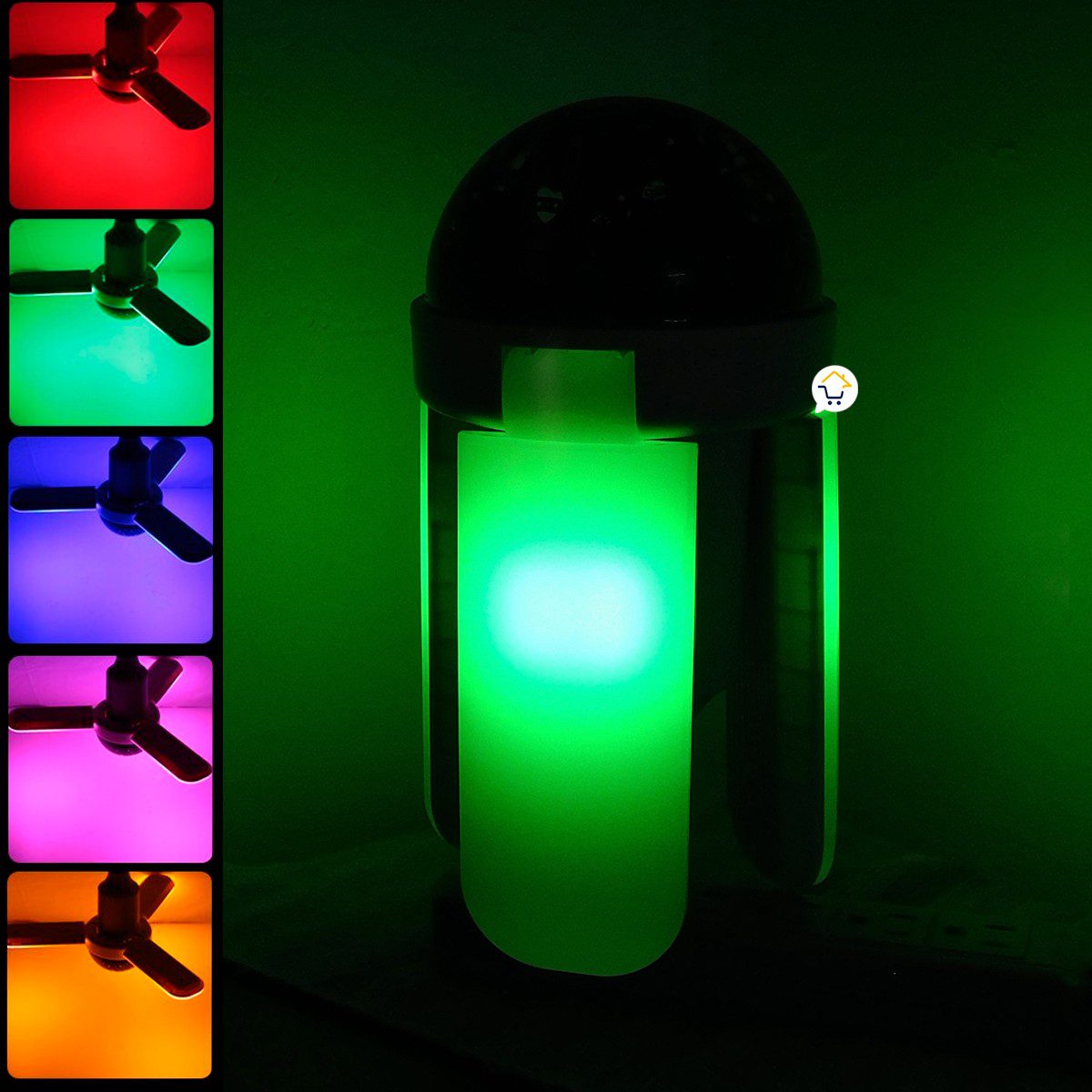 Bombillo Parlante Lámpara Led RGB Bluetooth Control Remoto CRD