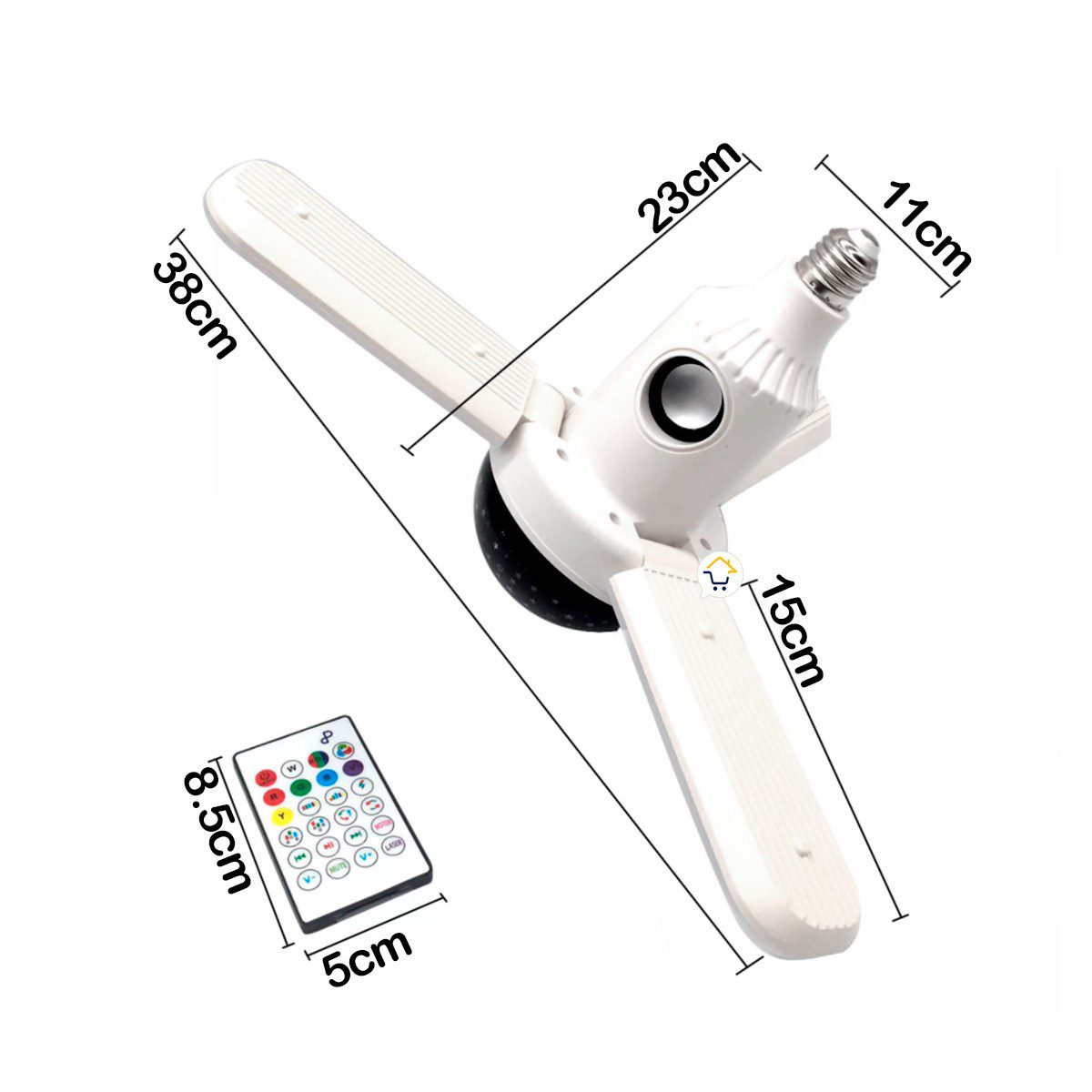 Bombillo Parlante Lámpara Led RGB Bluetooth Control Remoto CRD