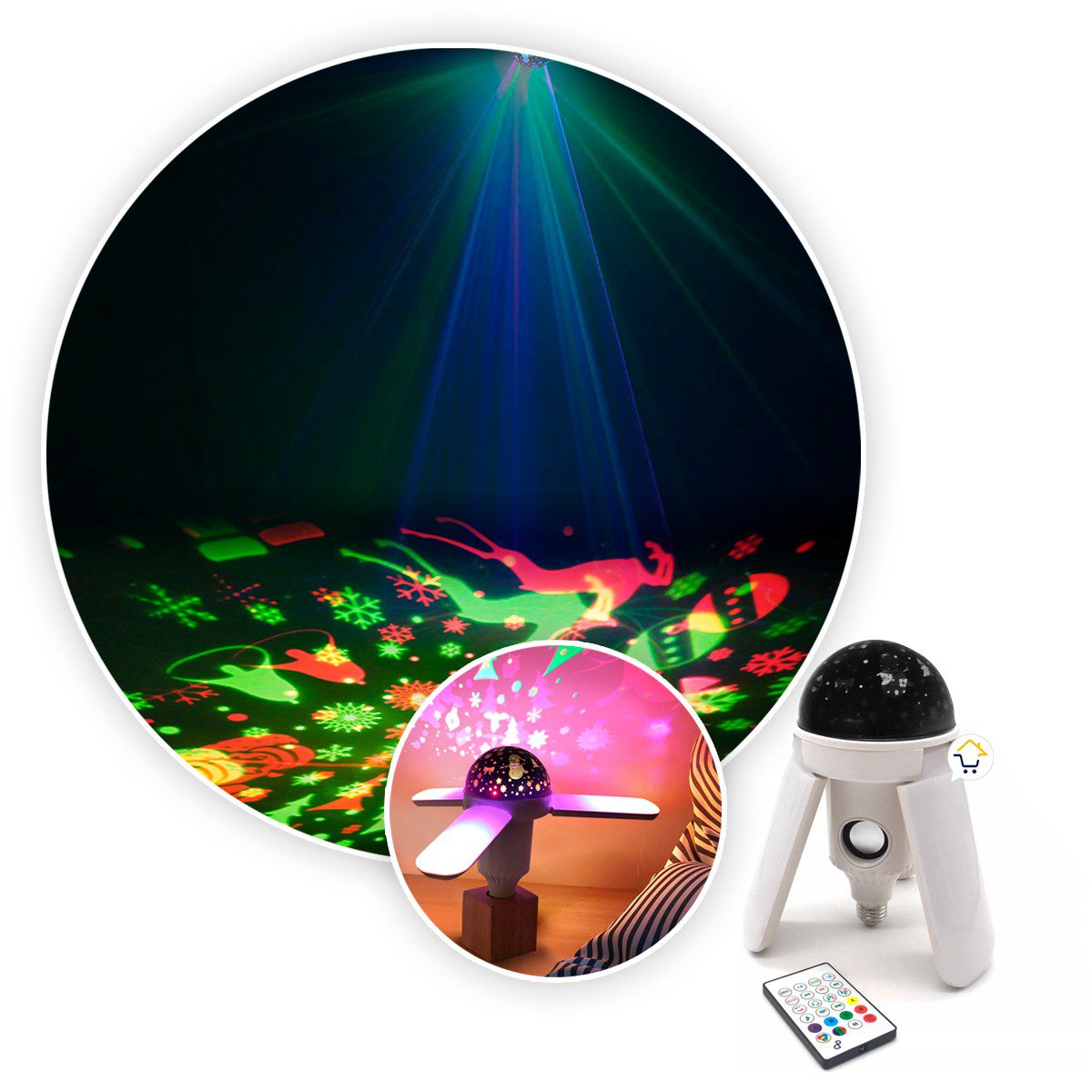 Bombillo Parlante Lámpara Led RGB Bluetooth Control Remoto CRD