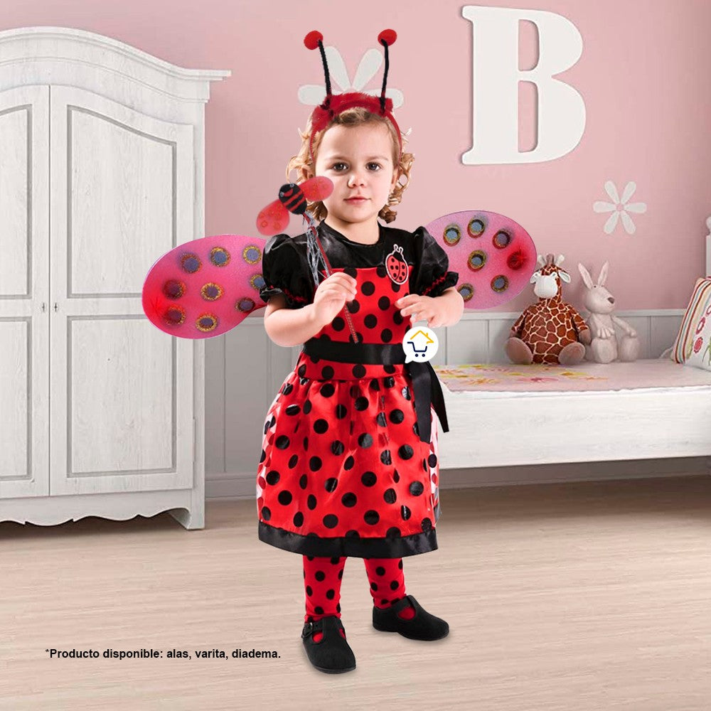 Disfraz Mariquita Alas Diadema Niñas Halloween OD577MA