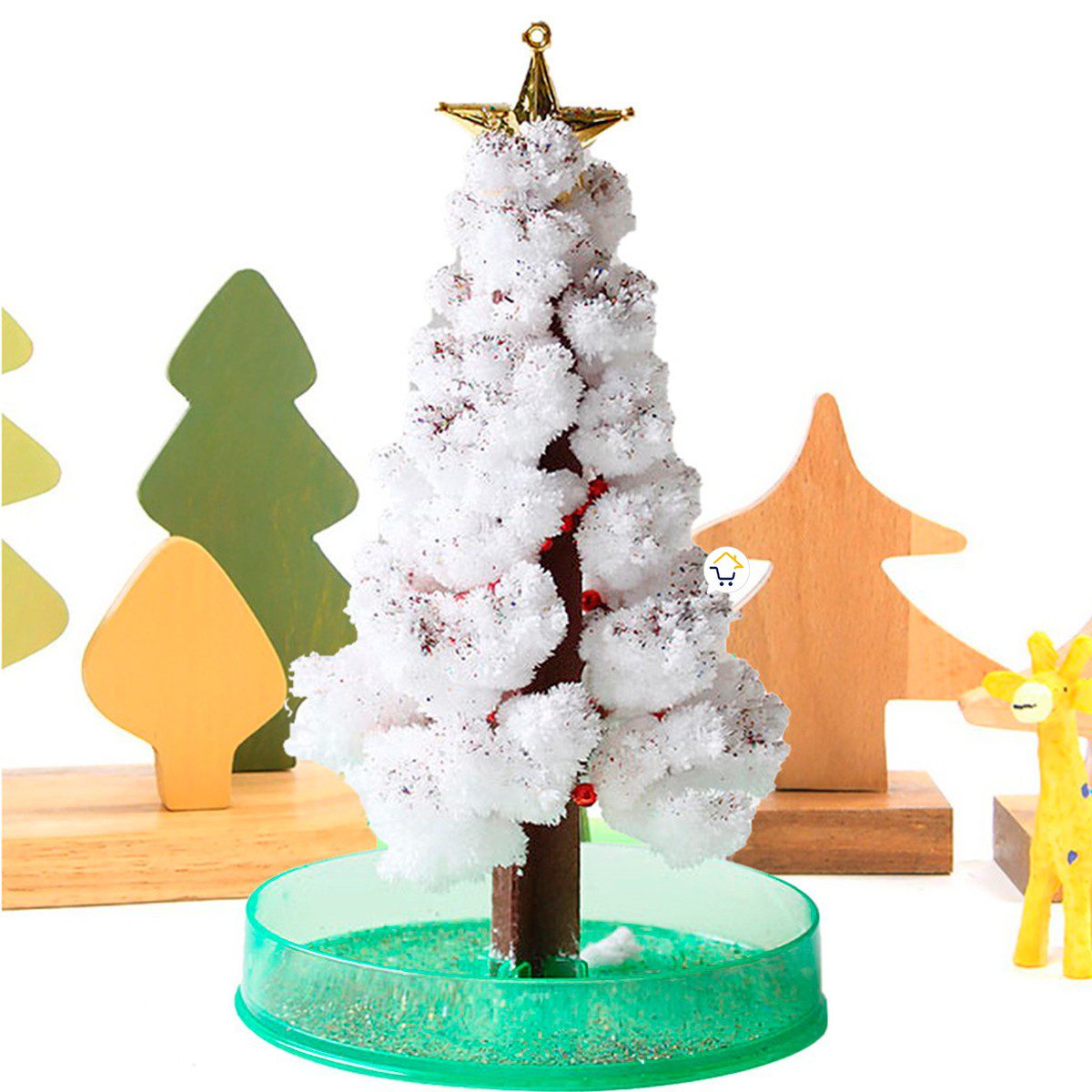 Árbol De Navidad Mágico Decoración Florece Cristal ANM01