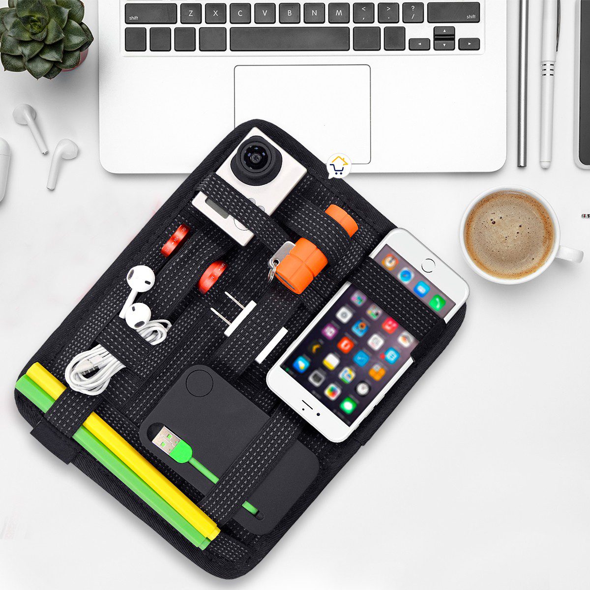 Organizador Portátil De Viaje Para Cables USB Powerbank Cargador De Celular Dispositivos Digitales ORE01