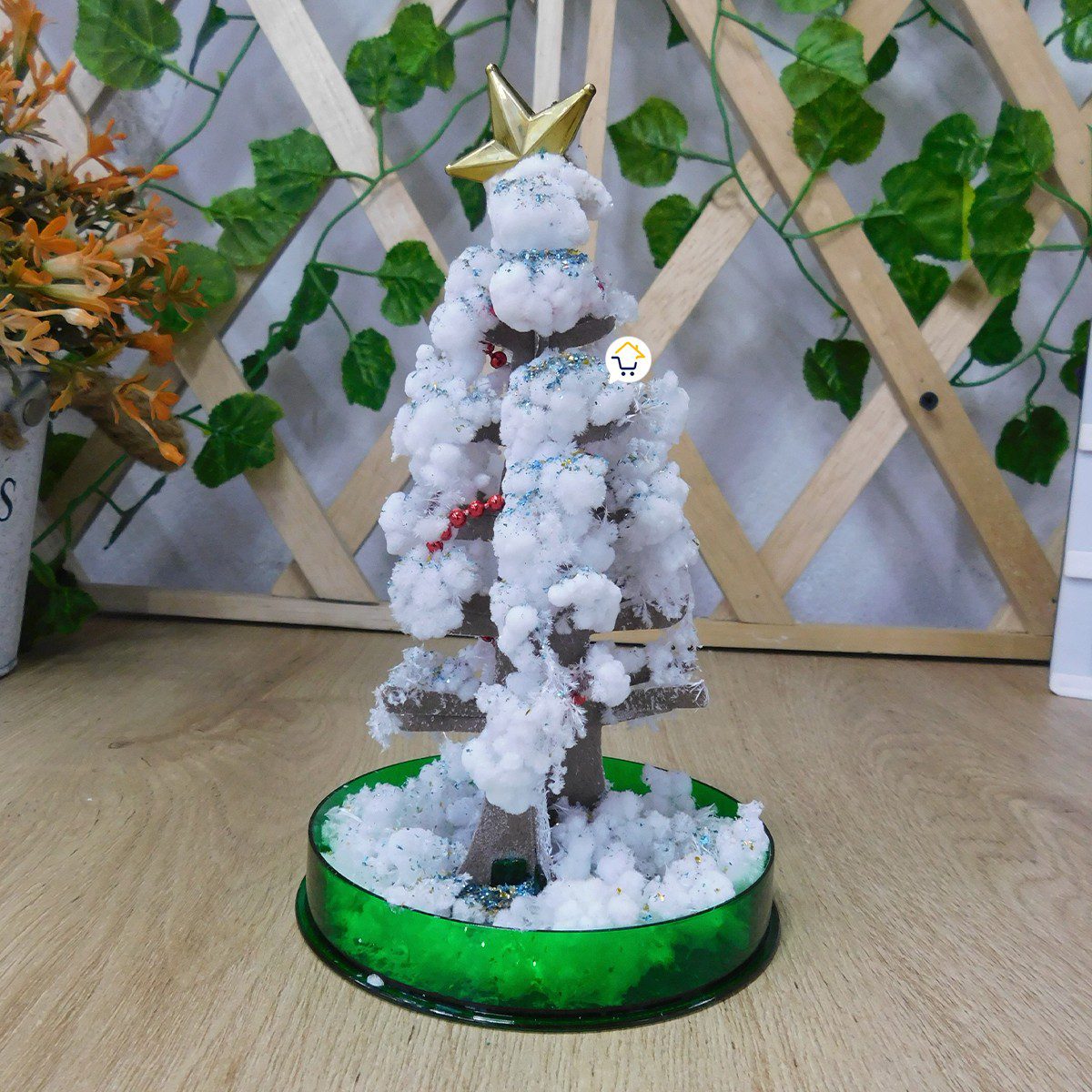 Árbol De Navidad Mágico Decoración Florece Cristal ANM01