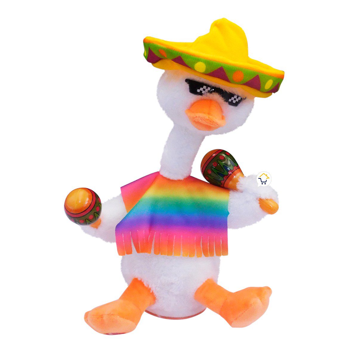 Pato Bailarín Peluche Parlante Música Juguete Didáctico PLC034