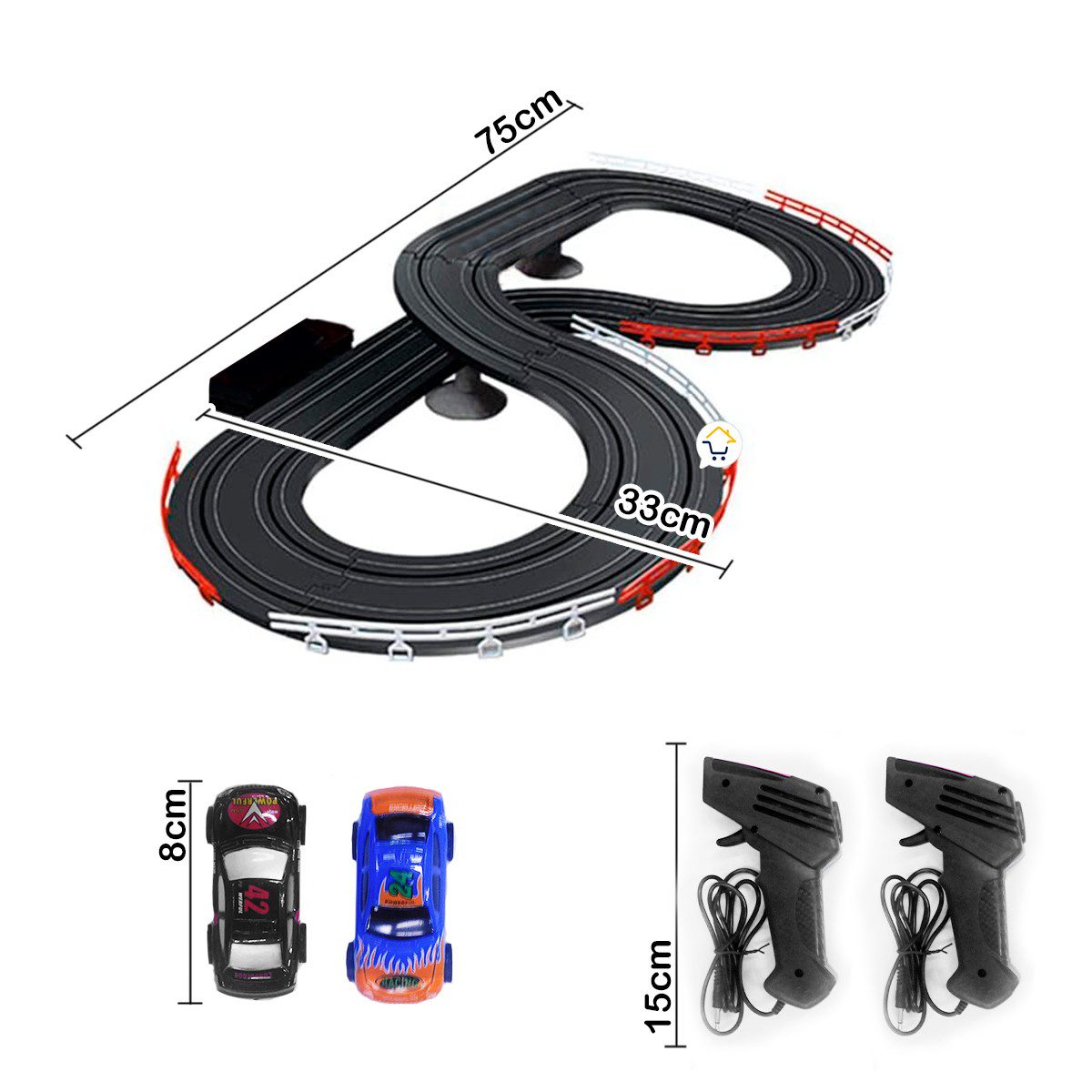 Pista Armable Carreras 2 Controles Juguete Infantil JJ192