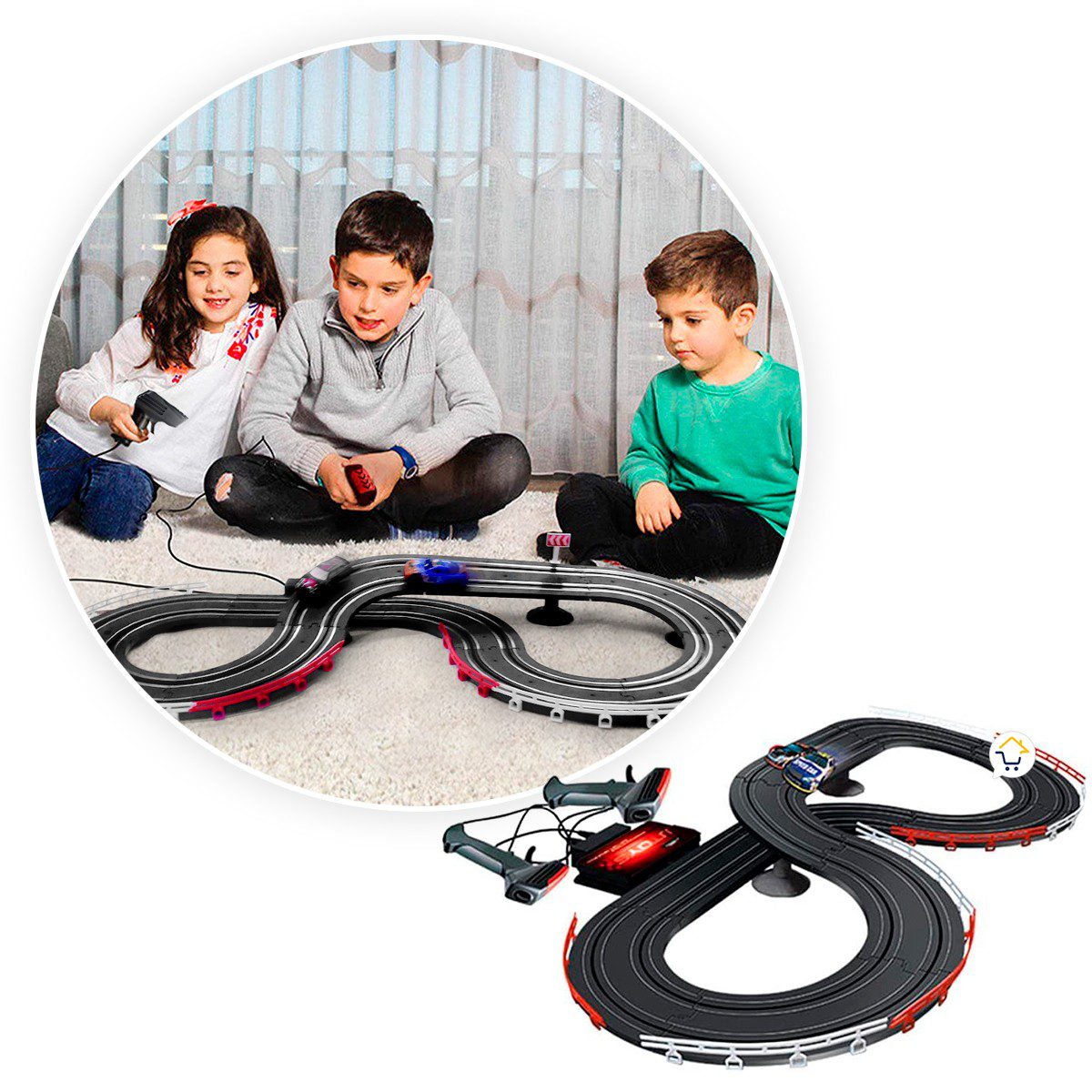 Pista Armable Carreras 2 Controles Juguete Infantil JJ192
