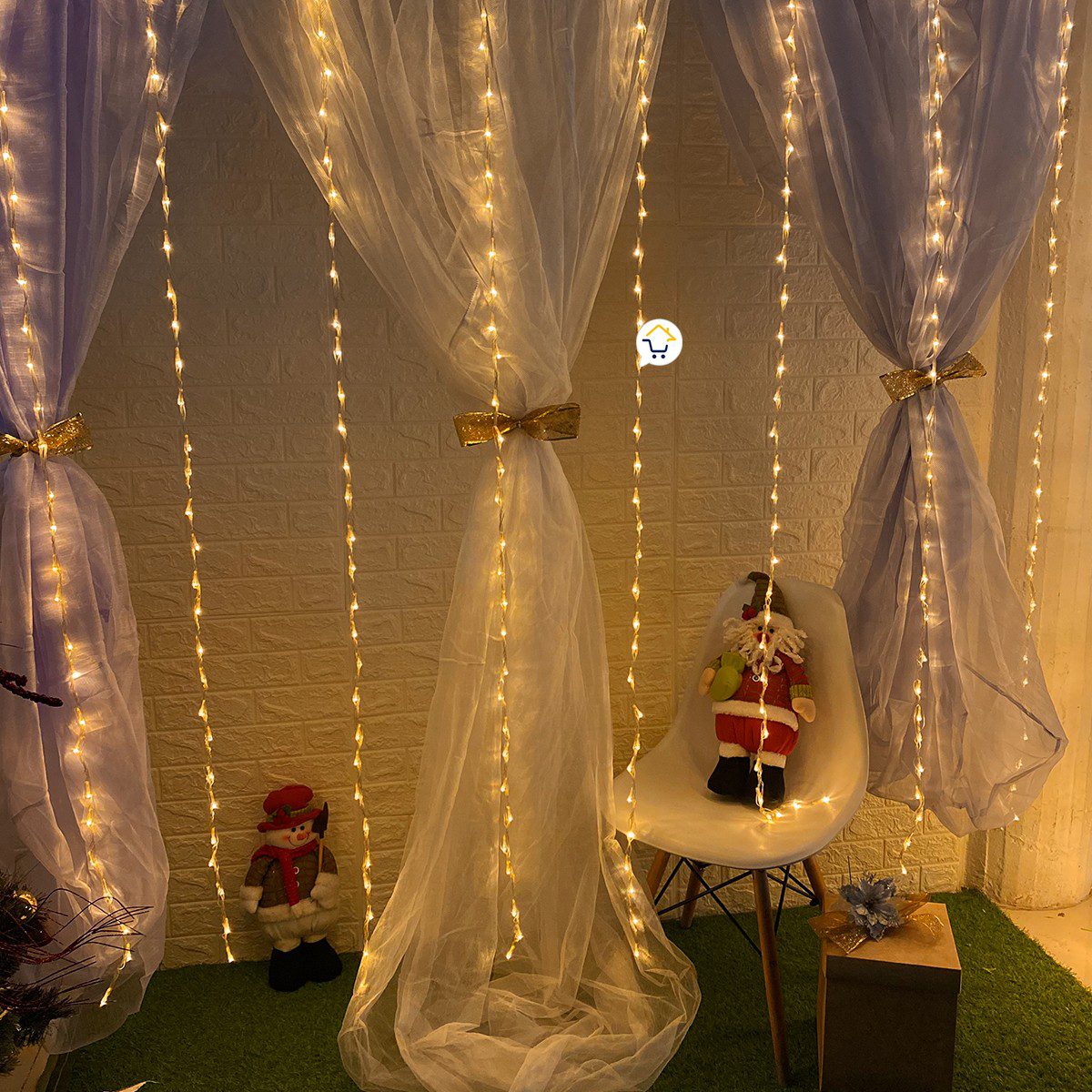 Cascada 6X2 Metros 768 LED Luces Navidad Cálida 2040