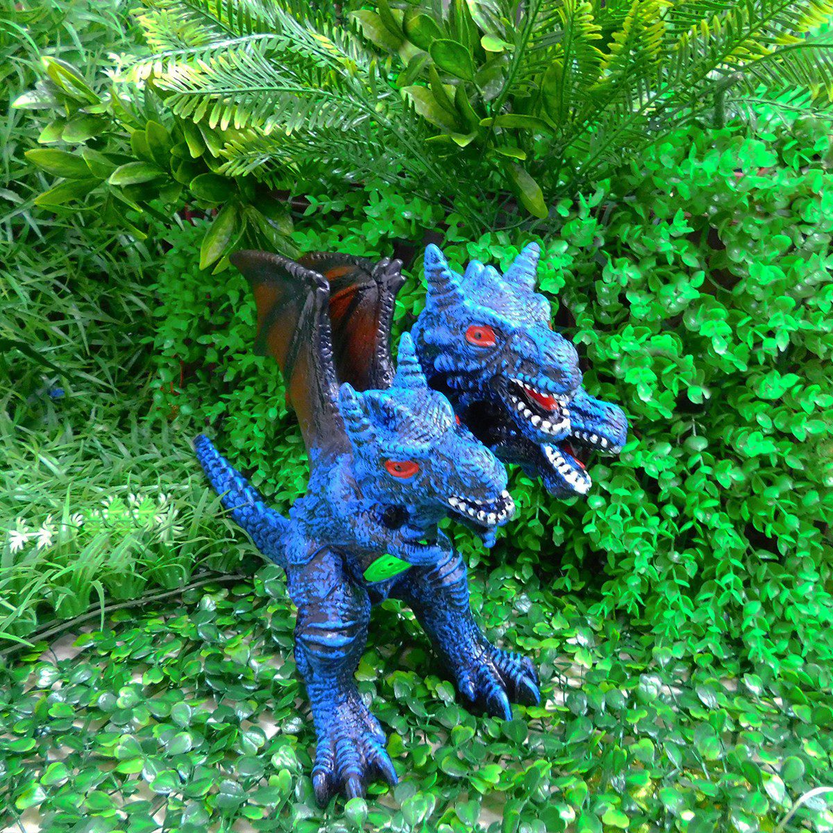 Figura Dinosaurio Tres Cabezas Grande Sonidos Detalles Pintura K7472001B