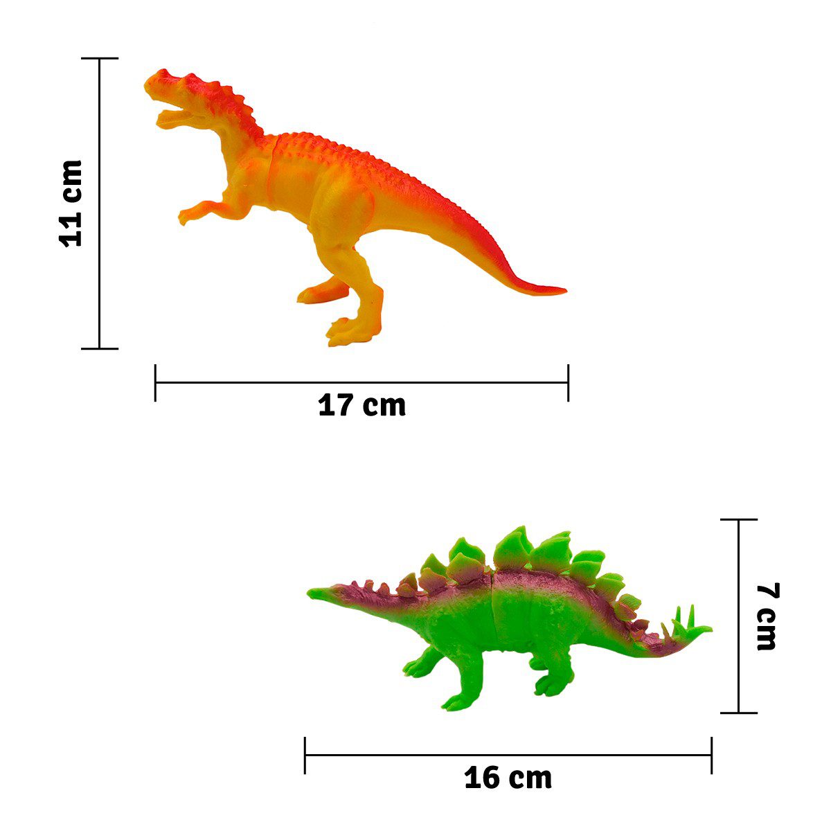 Figuras Dinosaurios X6 Juguete Didáctico Niños MG18954