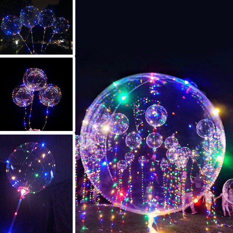 Globos Led Gigante 45 Cm + Micro Led Globo Vinilo Bomba Led