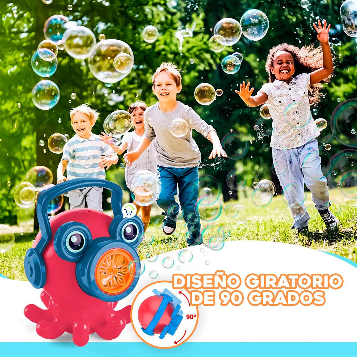 Máquina De Burbujas Pulpo Juguete Jabonera Infantil KM138835