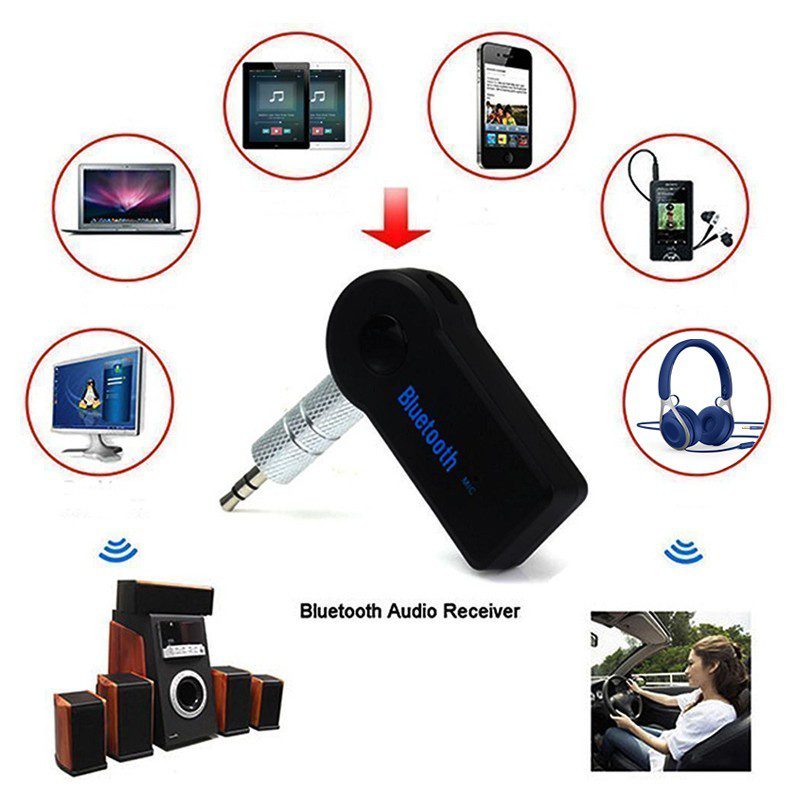 Convertidor Bluetooth Adaptador Recargable Manos Libres Música