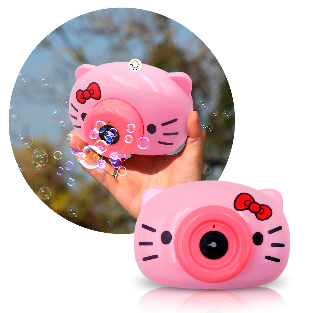 Cámara de Burbujas Juguete Burbujero Luces y Sonidos Niños 628