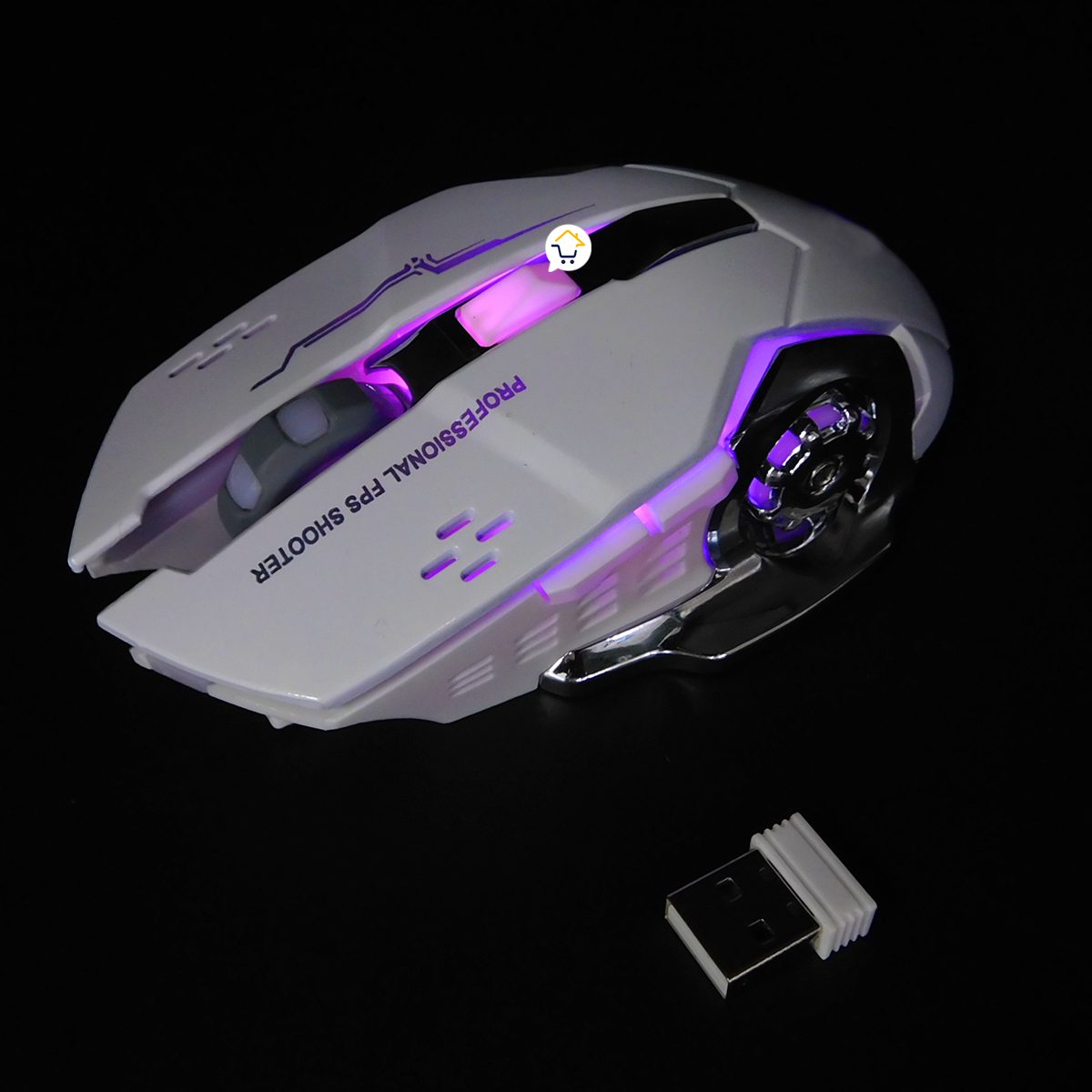Mouse Inalámbrico LED Gamer Alta Velocidad Recargable Q13