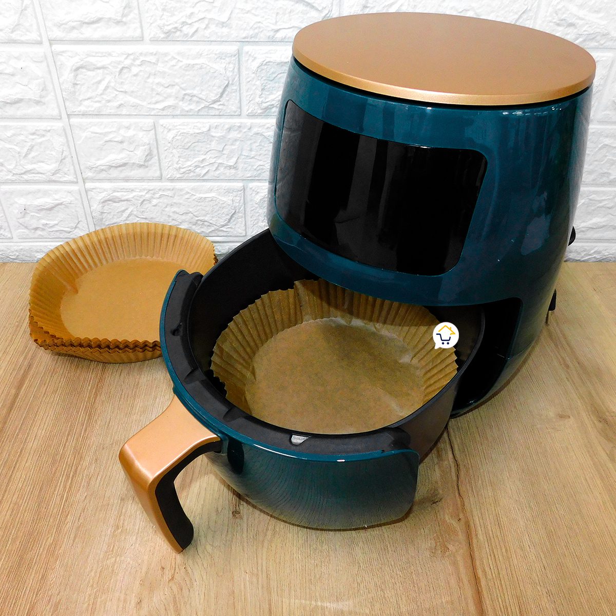 Papel Antiadherente x100 Para Freidora de Aire Air Fryer Pad Paper PAE03