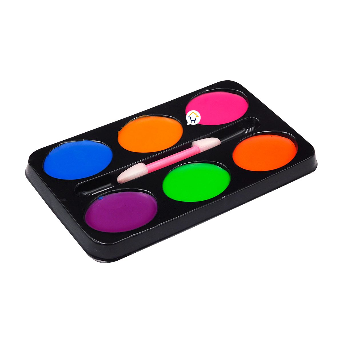 Peluca Afro Crespo y Pinta Caritas Maquillaje Halloween AFR0771