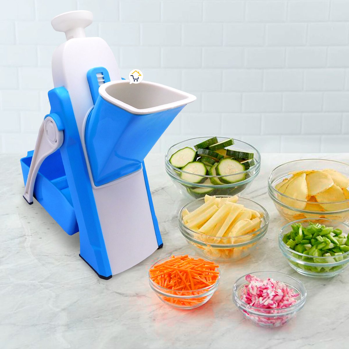 Rebanadora Pica todo Verduras Frutas Mandolina Cortador Manual COCI152