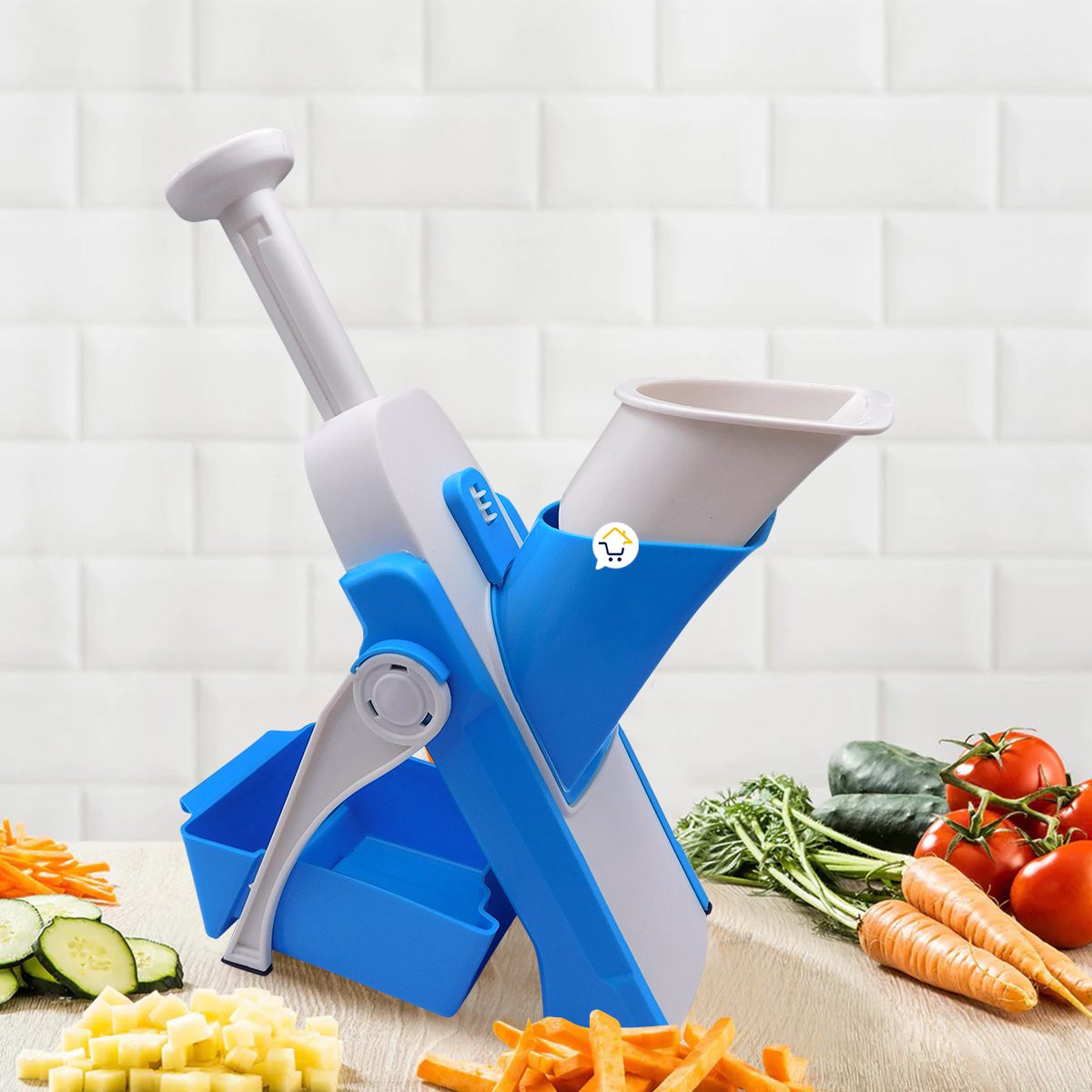 Rebanadora Pica todo Verduras Frutas Mandolina Cortador Manual COCI152