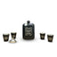 Licorera Whiskera 4 Oz Acero Inoxidable Cantimplora + 4 Copas + Embudo GT-05