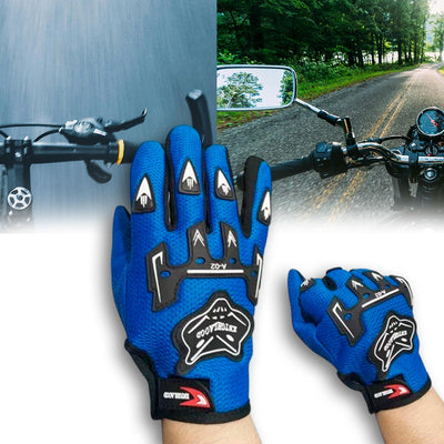 Guantes Moto Ciclismo Livianos Protección Nudillos Antideslizantes A02