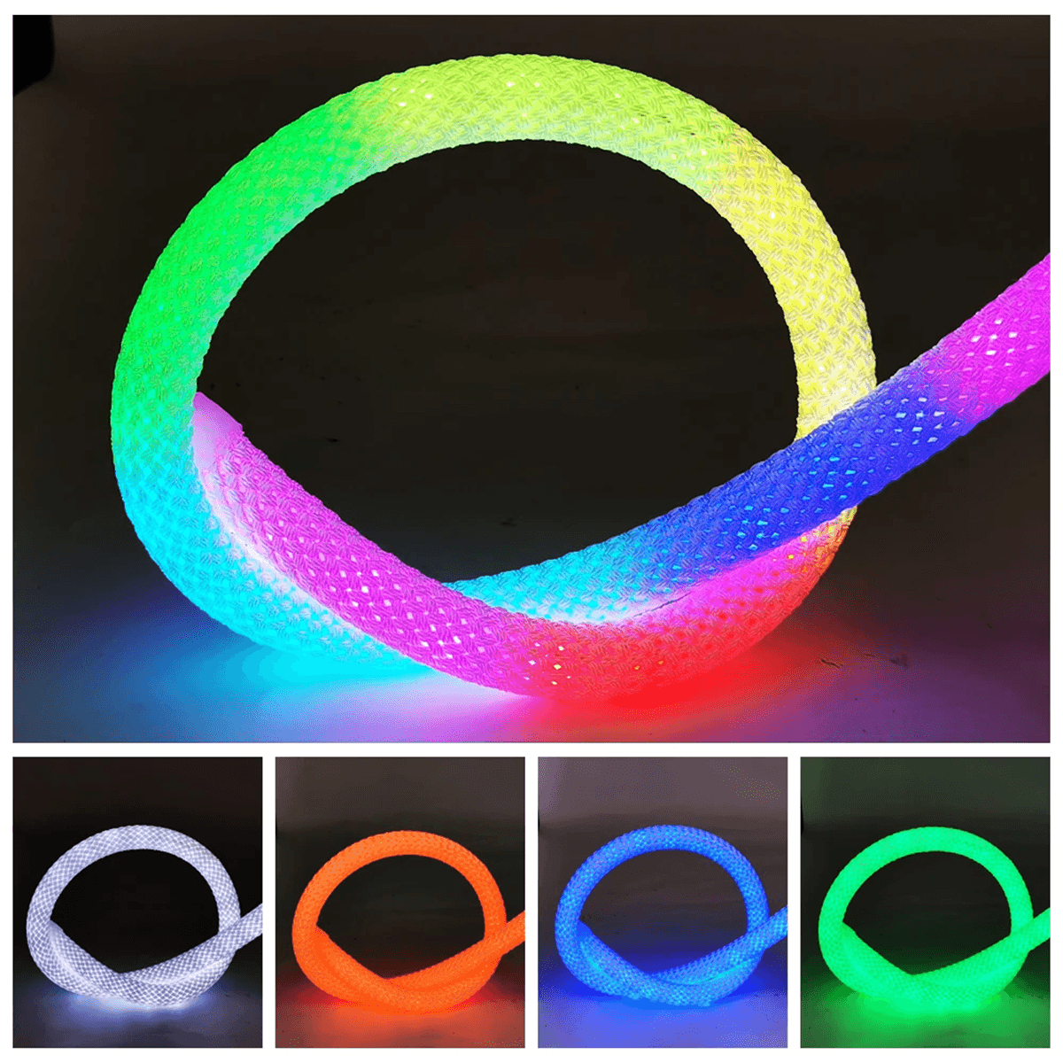 Cuerda LED RGB Inteligente Iluminación Control por App Mando USB MAC25502