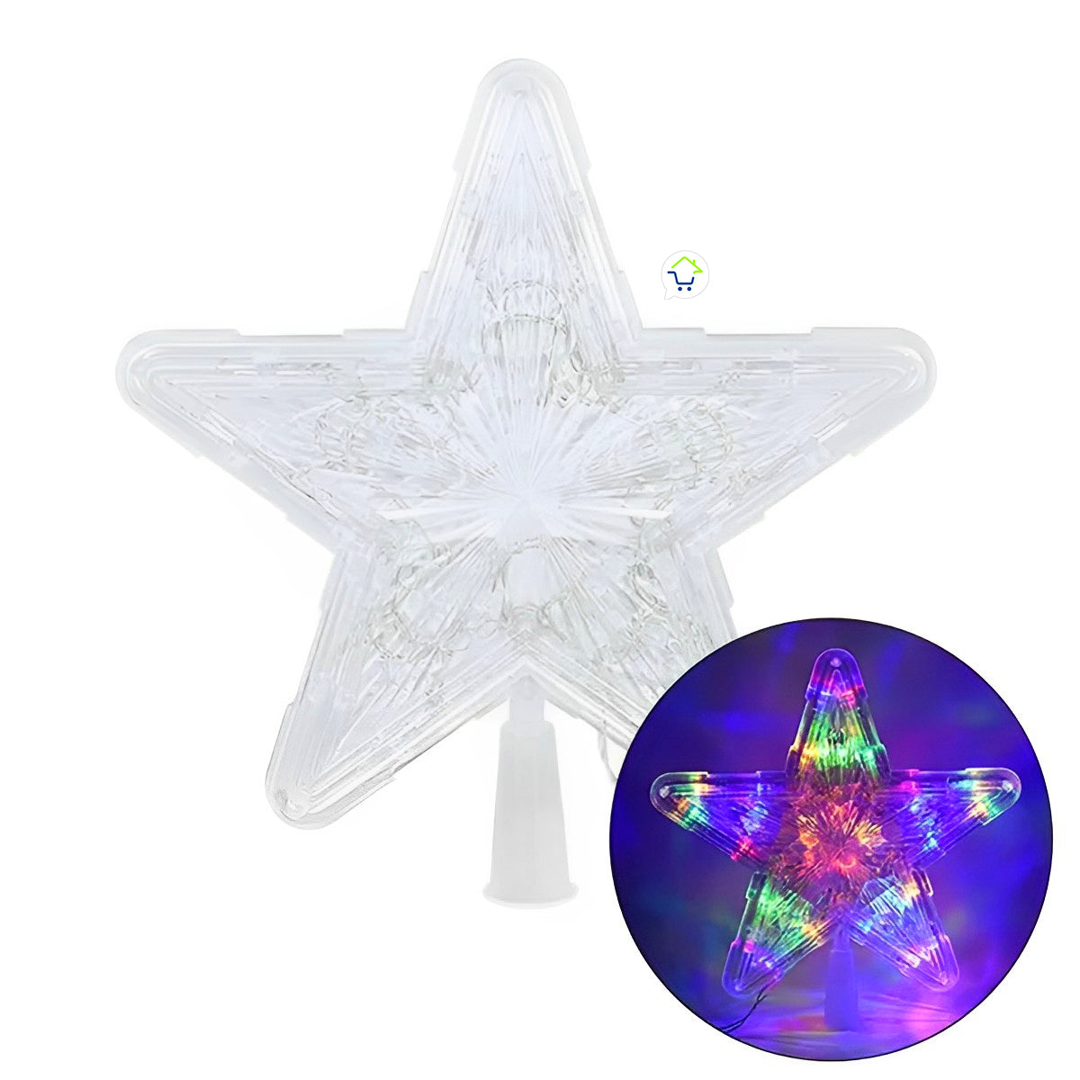 Estrella Árbol De Navidad Luz LED Grande Multicolor ZE-046