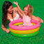 Piscina Inflable Redonda 3 Aros + Base Acolchada Infantil NP