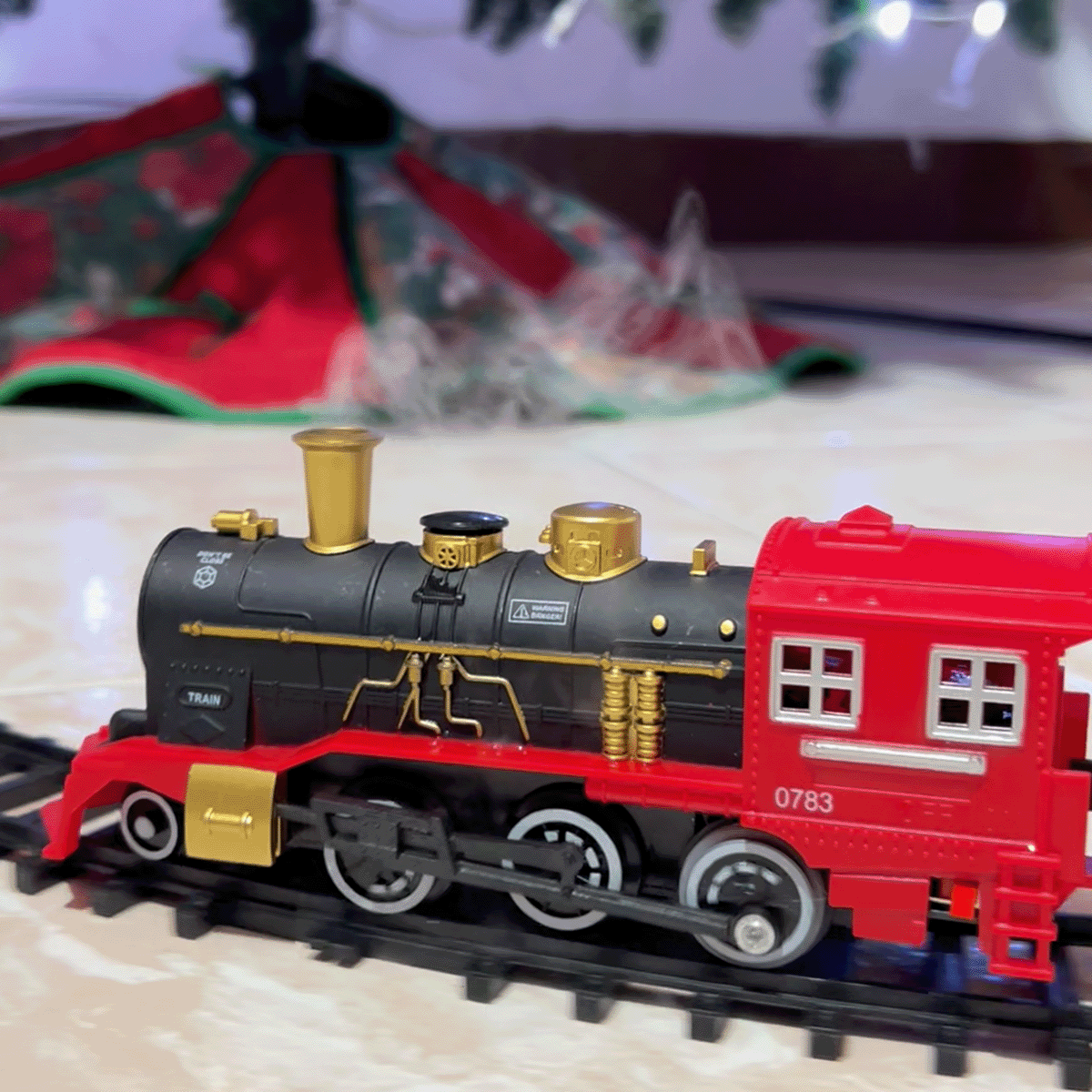 Tren Clásico Eléctrico Luces Sonidos Infantil Árbol Navidad YAA0001
