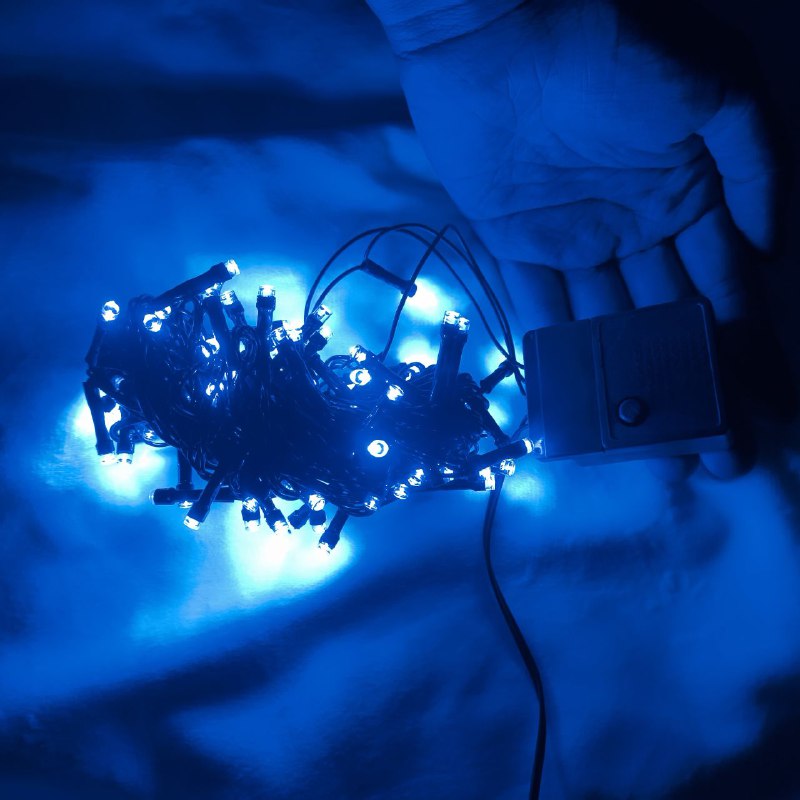 Extensión Luces LED 6 Metros 92 LED Navideñas Guirnalda Cable Verde 1414-GE100L