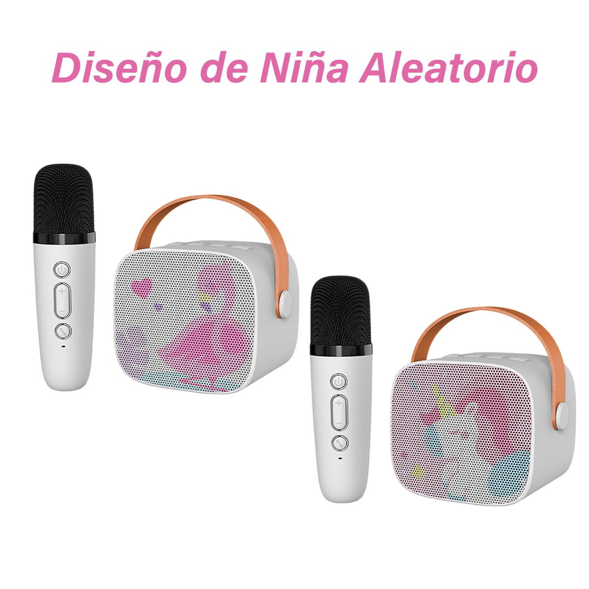 Kit De Karaoke Parlante Mágico + Micrófono Inalámbricos Infantil K8