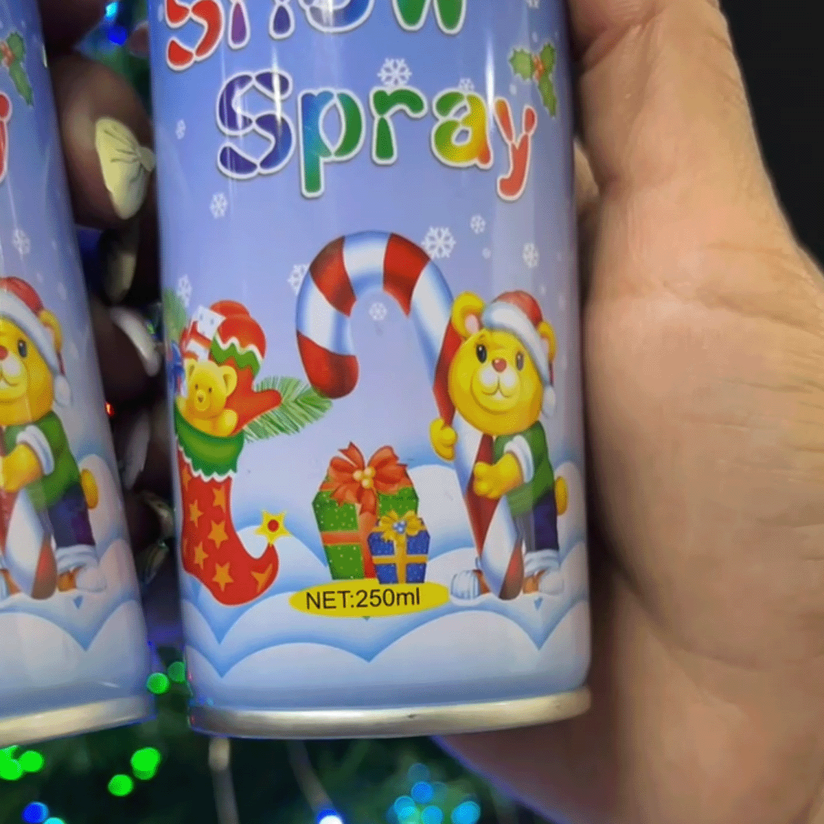 Nieve Artificial Spray X2 Decora Vidrio Navidad Vitrinas JL250SSX2