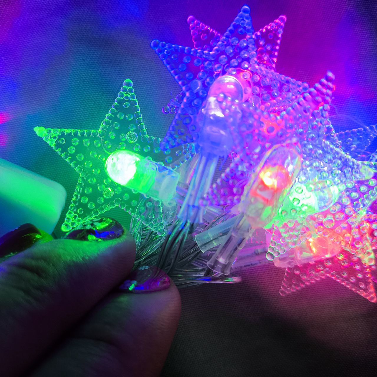 Extensión LED Estrella 3 Metros Guirnalda Decoración Luces Navidad A3103