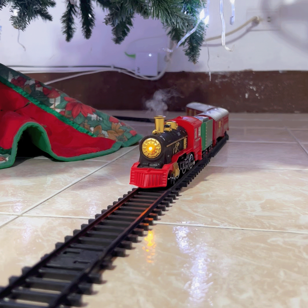 Tren Clásico Eléctrico Luces Sonidos Infantil Árbol Navidad YAA0001