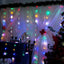 Cortina Luces LED Estrellas Navidad 4x2M Decoración 1655