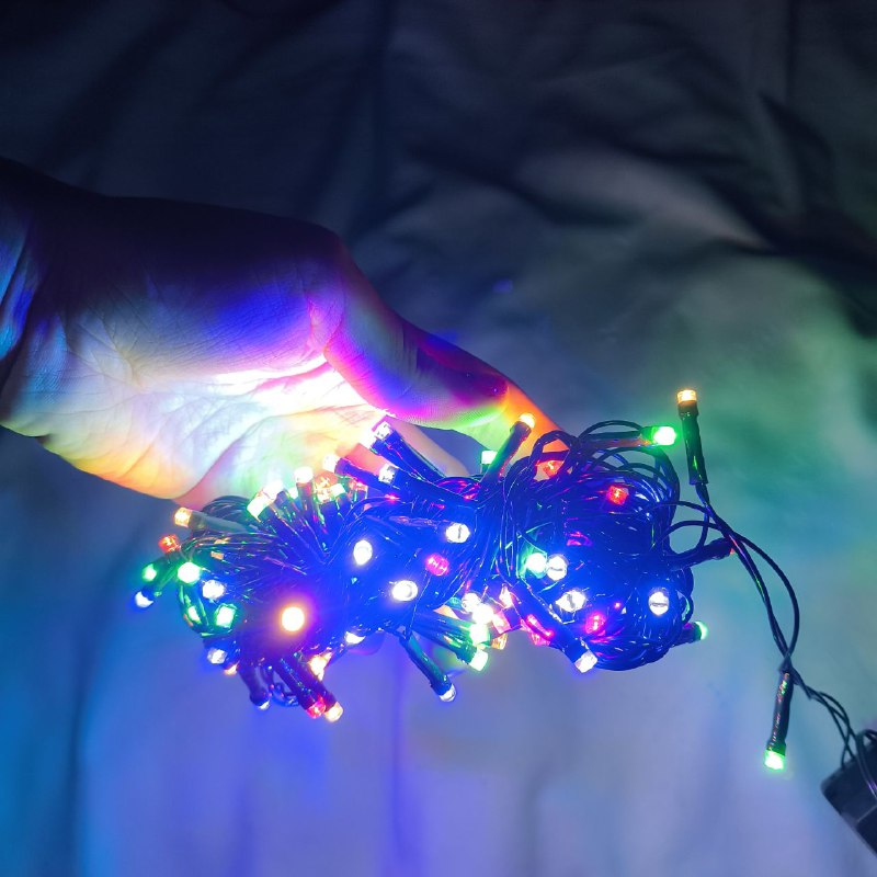 Extensión Luces LED 6 Metros 92 LED Navideñas Guirnalda Cable Verde 1414-GE100L