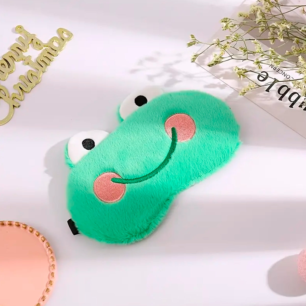 Antifaz Kawaii De Peluche para Dormir Máscara Diseño Animal H3082-3
